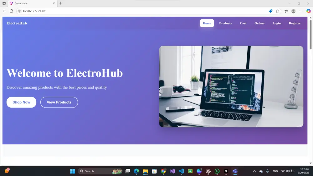 برمجة وتطوير موقع ويب متكامل (Full-Stack)