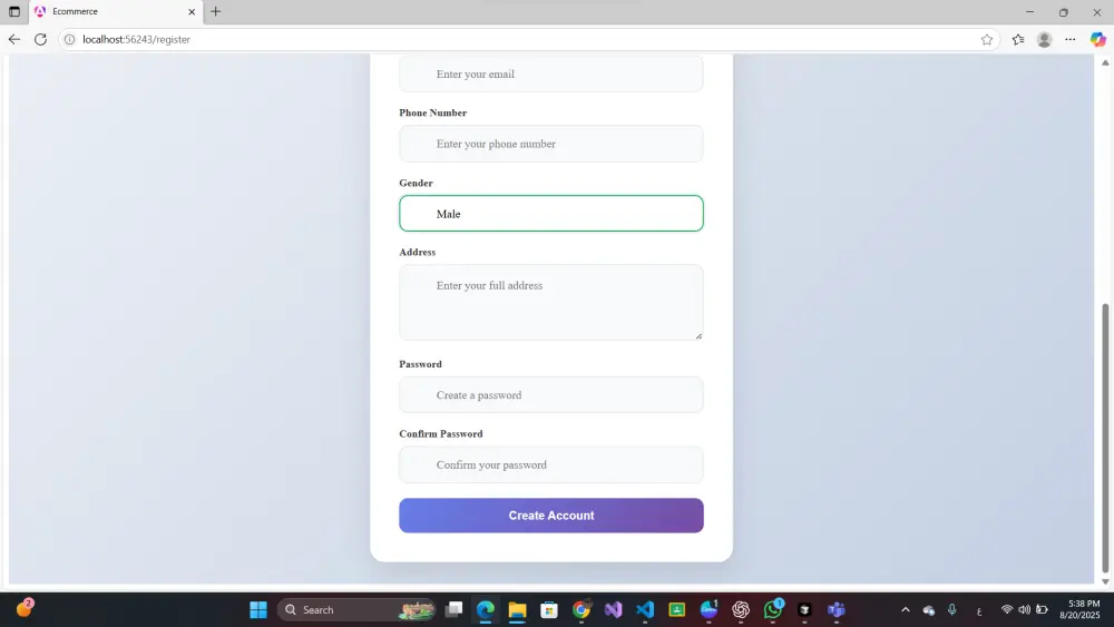 برمجة وتطوير موقع ويب متكامل (Full-Stack)