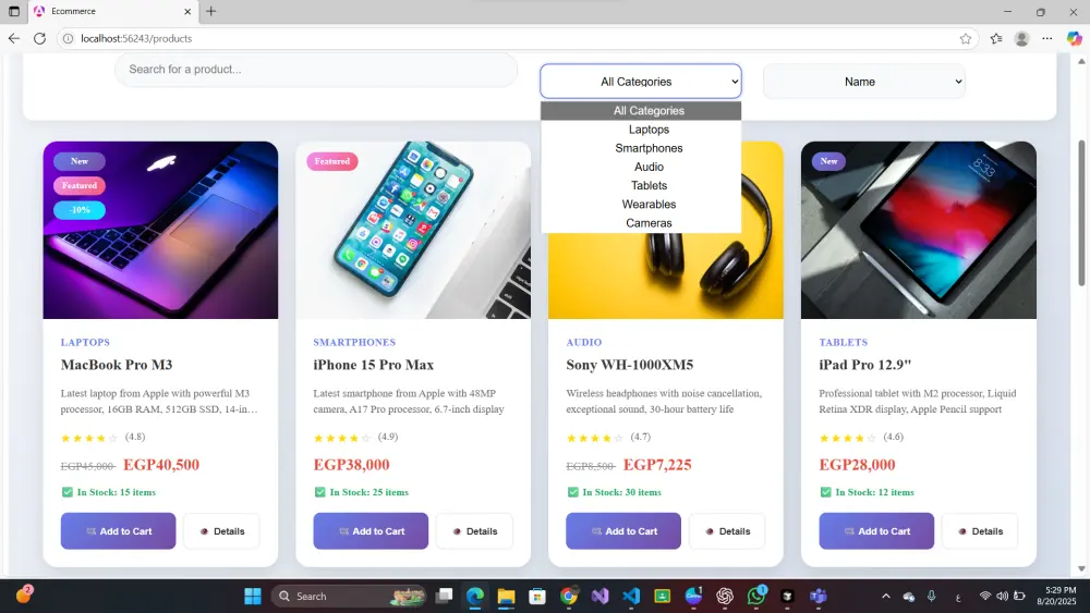 برمجة وتطوير موقع ويب متكامل (Full-Stack)