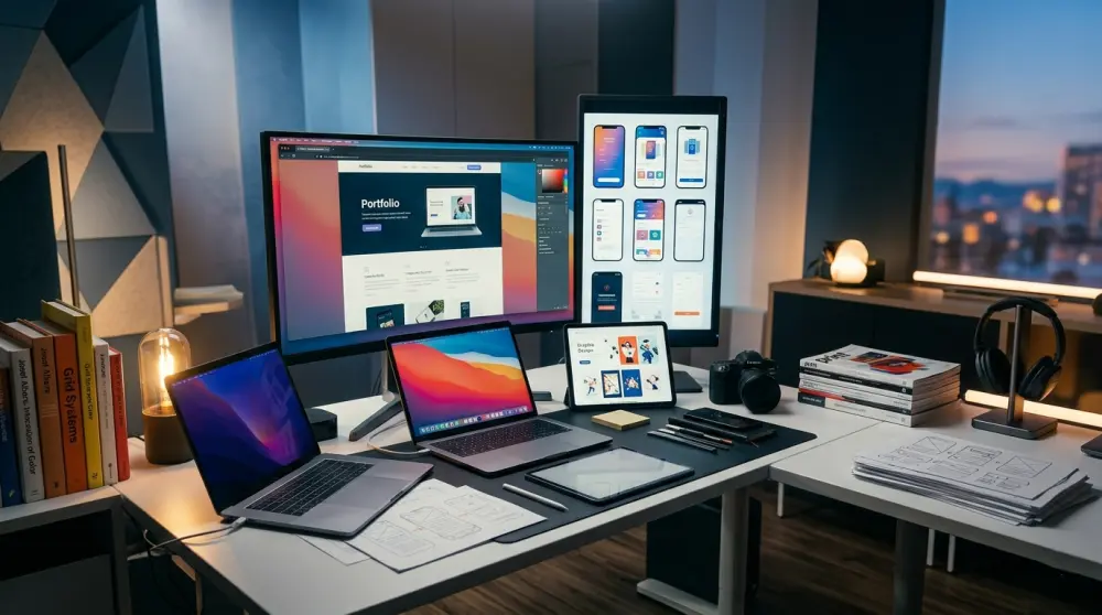 تصميم بروتفوليو بسيط ( Simple Portfolio Design )