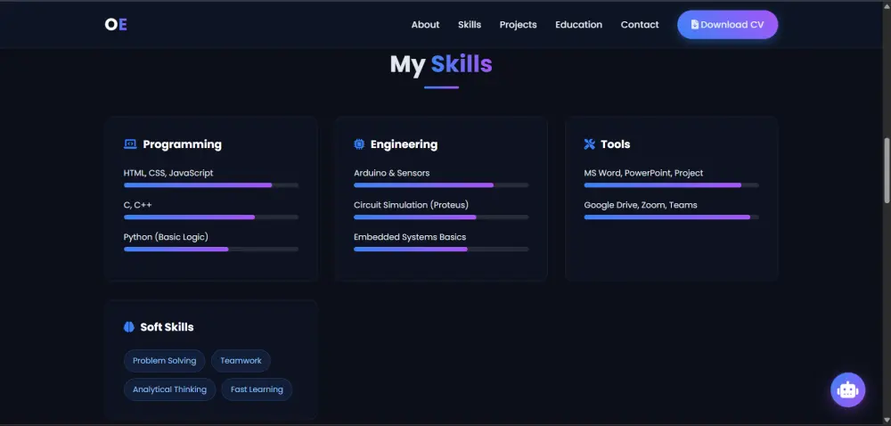 تصميم بروتفوليو بسيط ( Simple Portfolio Design )