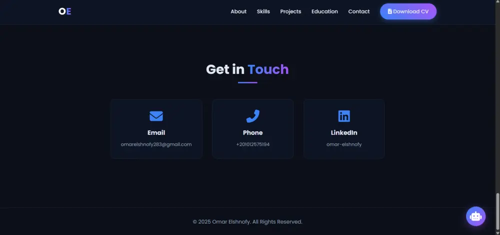 تصميم بروتفوليو بسيط ( Simple Portfolio Design )