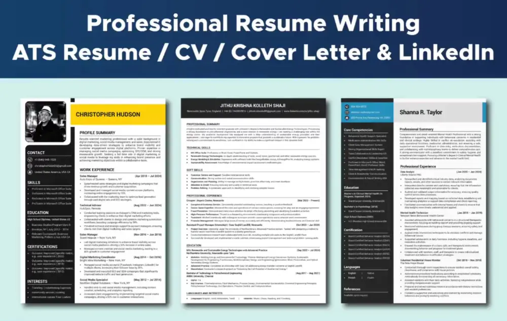 تصميم CV احترافي متوافق مع أنظمة ATS لزيادة فرص التوظيف خلال 24 ساعة