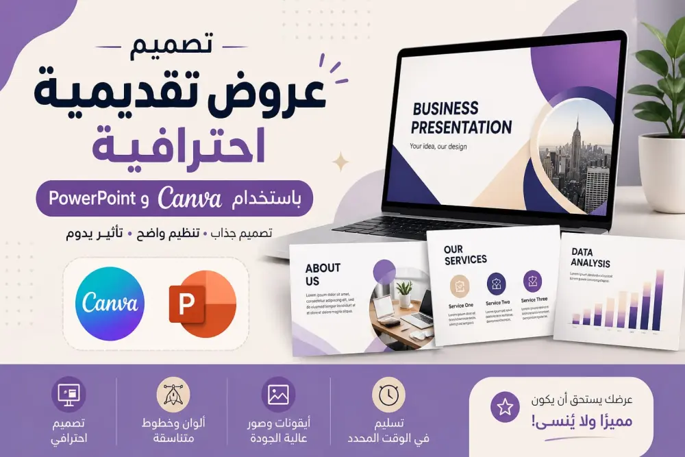 إنشاء Presentation مميز وجذاب باستخدام Canva و PowerPoint