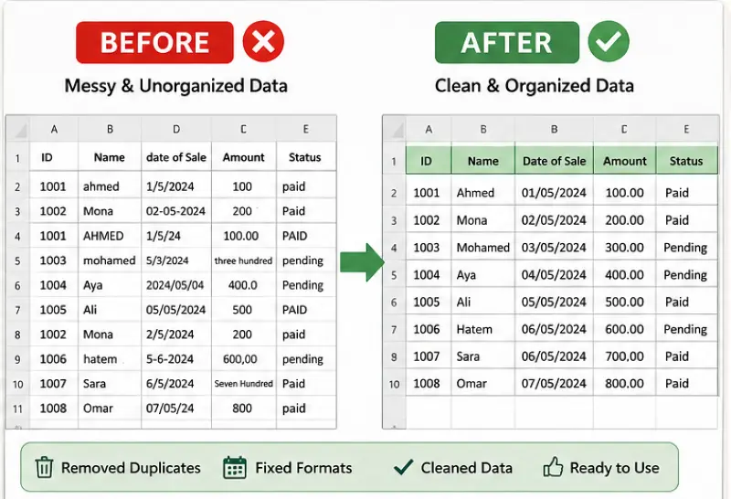 تنسيق وتنظيم ملفات Excel بشكل احترافي وسهل الاستخدام