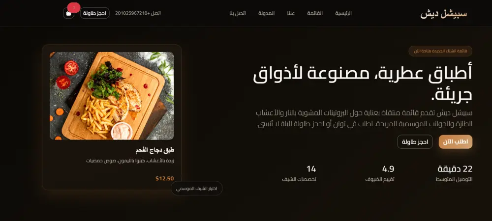 تصميم موقع wordpress متعدد الصفحات