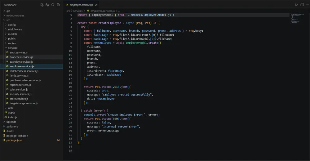 تصميم REST API احترافي باستخدام Node.js و Express.js لإدارة البيانات (CRUD كامل)