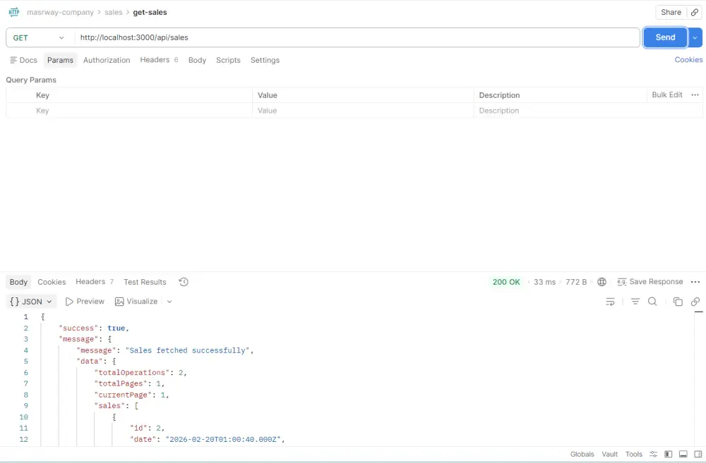 تصميم REST API احترافي باستخدام Node.js و Express.js لإدارة البيانات (CRUD كامل)