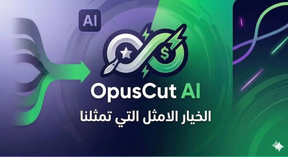 OpusCut AI: الأداة الذكية لتحويل فيديوهاتك الطويلة إلى مقاطع Shorts و Reels احترافية