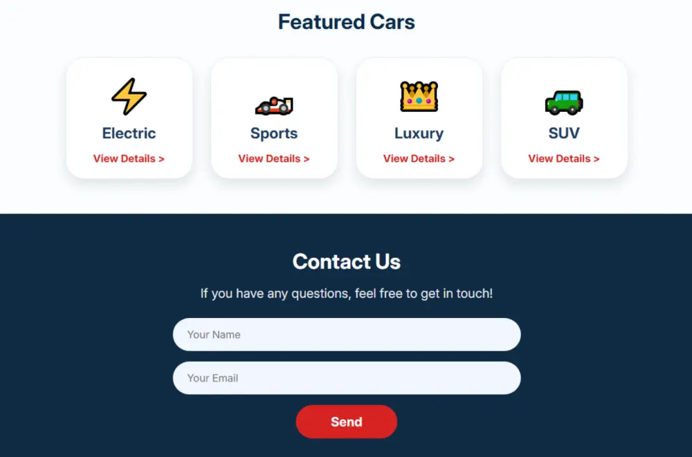 تصميم صفحتين ويب مقسمة من قسم ل ثلاث أقسام باستخدام HTML , CSS