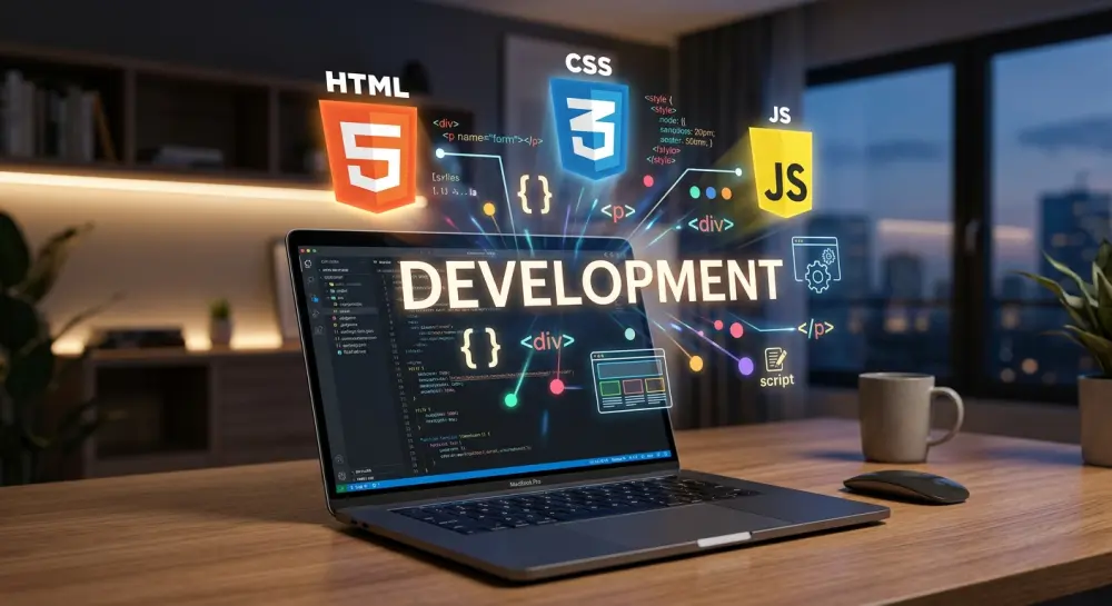 تصميم صفحتين ويب مقسمة من قسم ل ثلاث أقسام باستخدام HTML , CSS