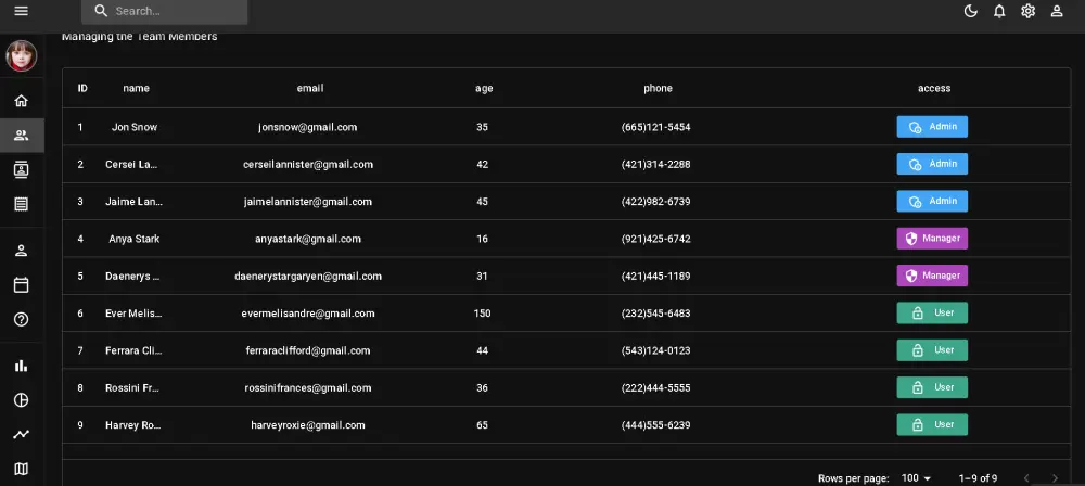 سأقوم بتطوير Dashboard احترافي باستخدام React.js