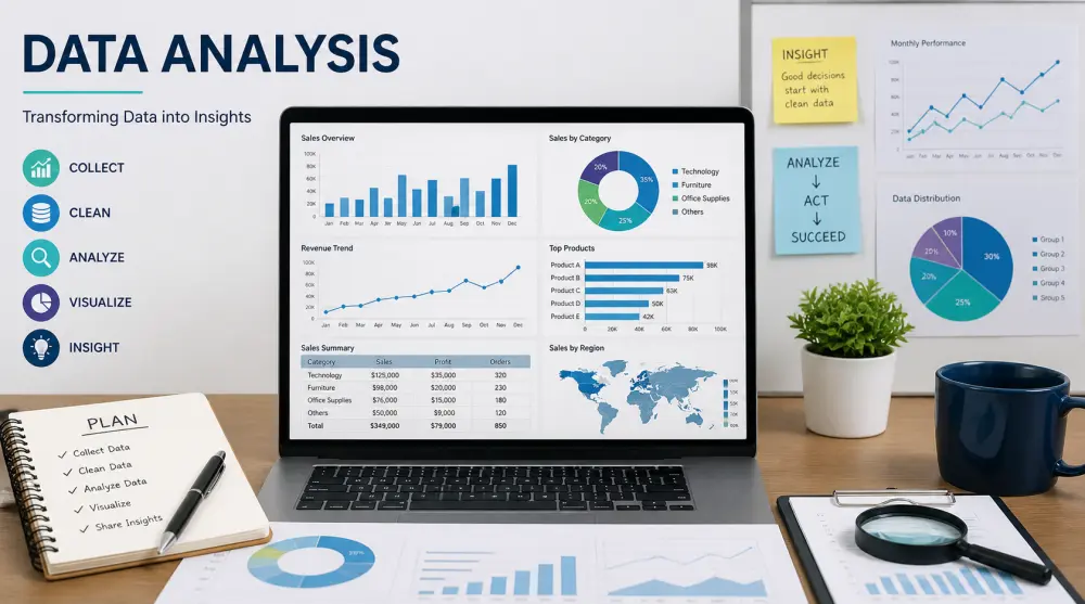 خدمة تحليل البيانات (Data Analysis) باحترافية عالية