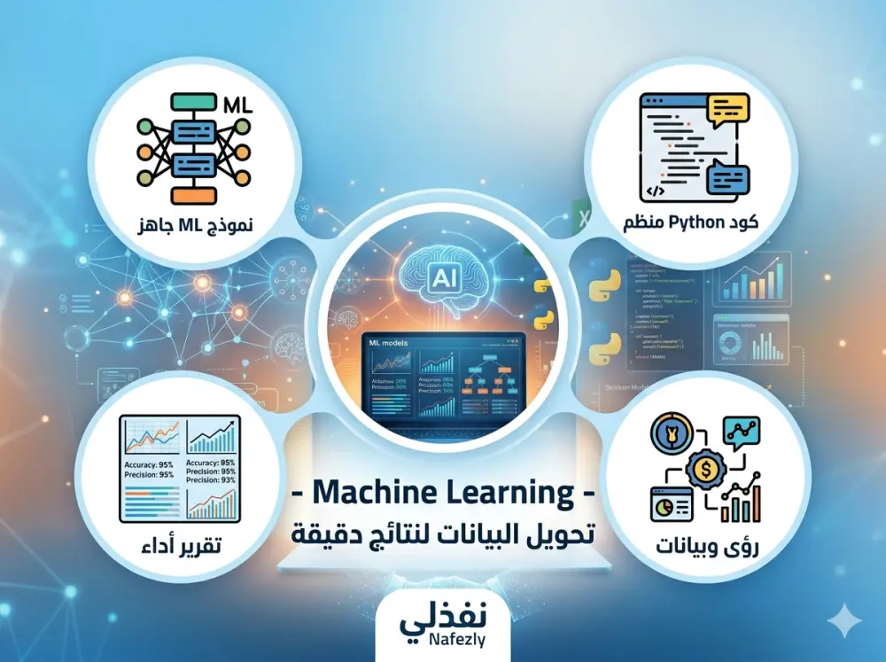 بناء نماذج تعلم آلي لتحليل البيانات والتنبؤ بالنتائج