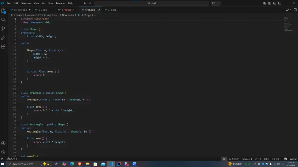 تنفيذ مشاريع صغيره بلغة C , C++ , java