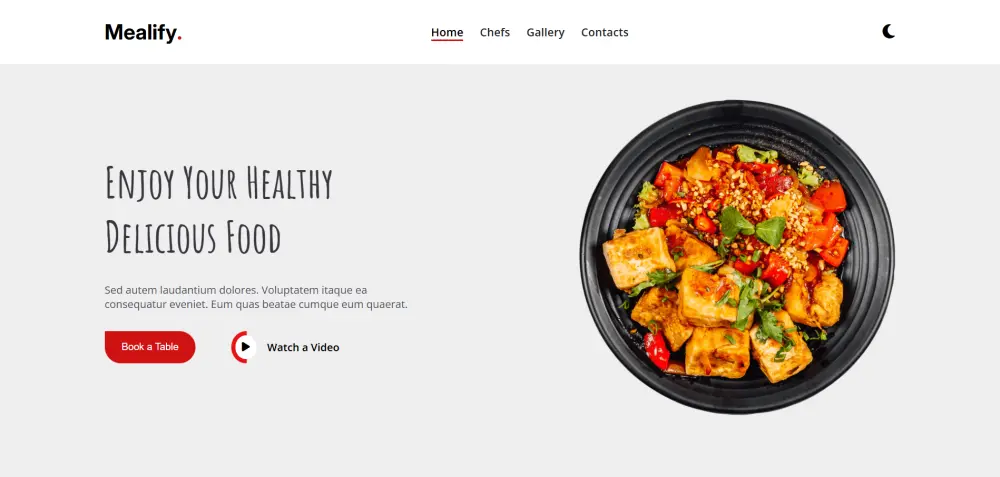 Landing Page احترافية باستخدام HTML و Tailwind و React
