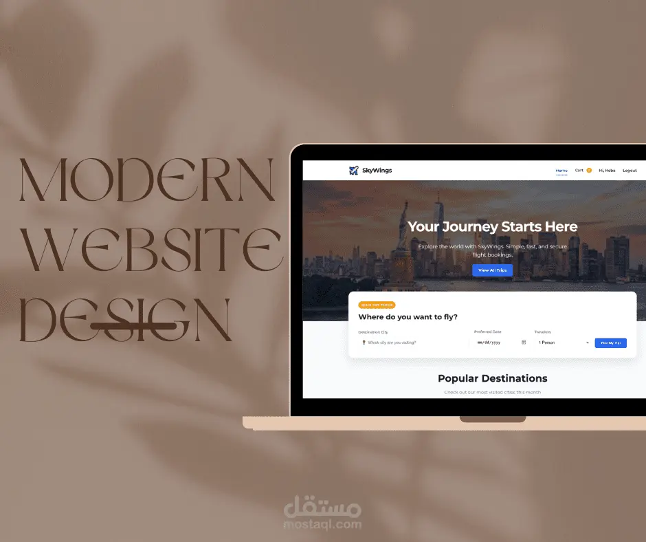 Flight Booking Website | HTML, CSS, JS