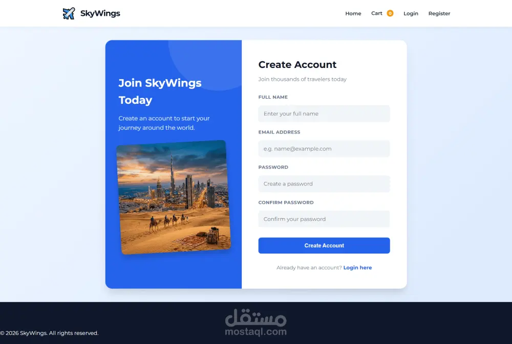 Flight Booking Website | HTML, CSS, JS