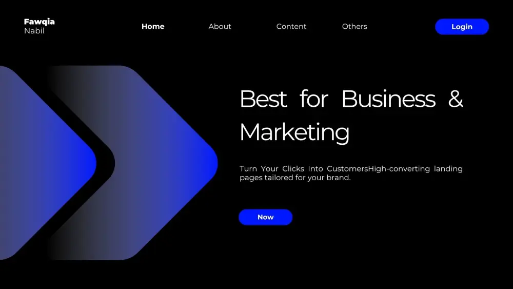 أصمم لك Landing Page احترافية وعصرية تساعدك على جذب العملاء