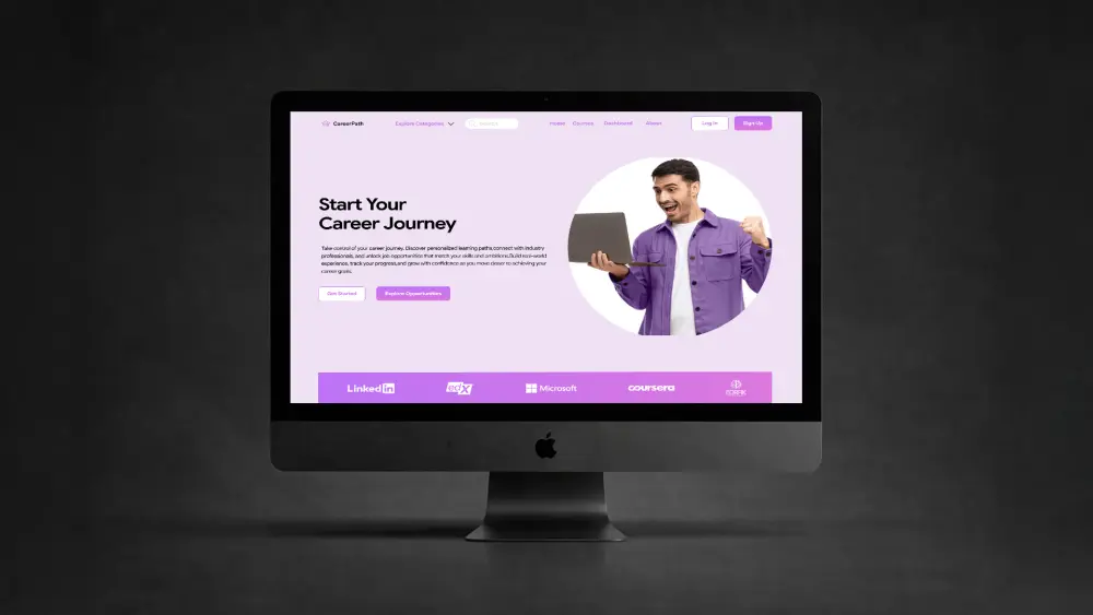 تصميم صفحة هبوط (Landing Page) احترافية وعصرية واجهة UI/UX