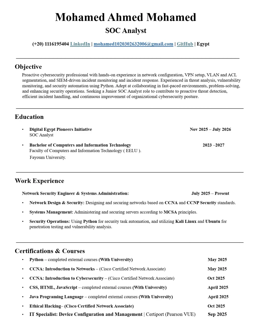 كتابة CV احترافي على نظام ATS