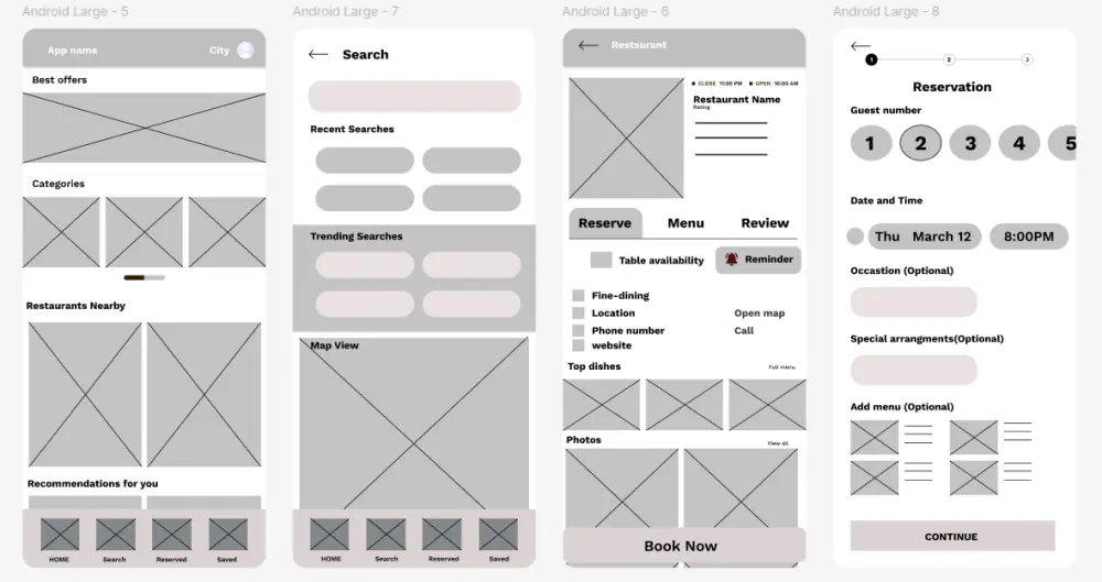 سأقوم بتصميم Wireframe احترافي لموقع أو تطبيق باستخدام Figma