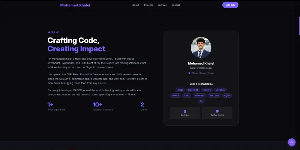 موقع Portfolio متكامل لعرض مشاريعك باحترافية