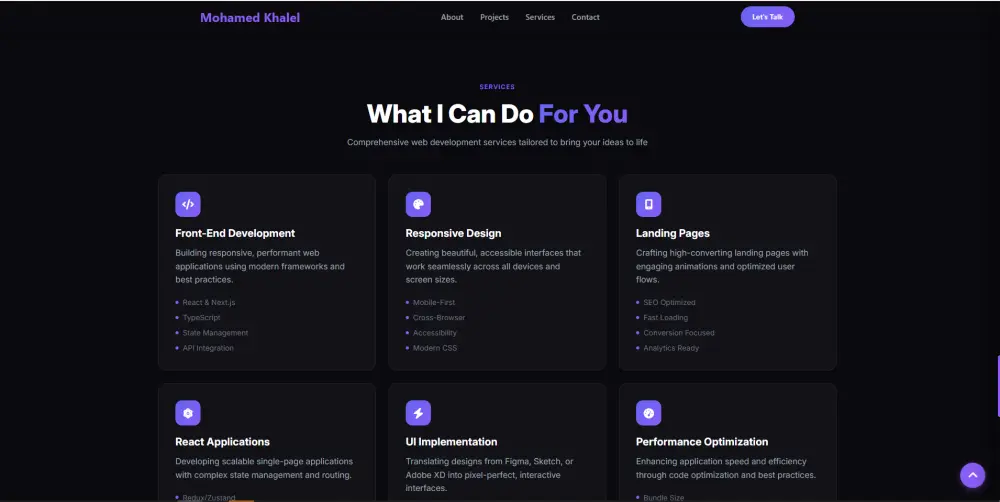 موقع Portfolio متكامل لعرض مشاريعك باحترافية