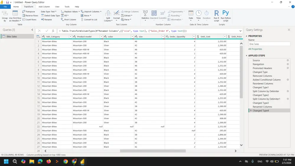تنظيف وتجهيز البيانات لضمان دقة التحليل وبناء النماذج (Data Cleaning & Data Preparation)
