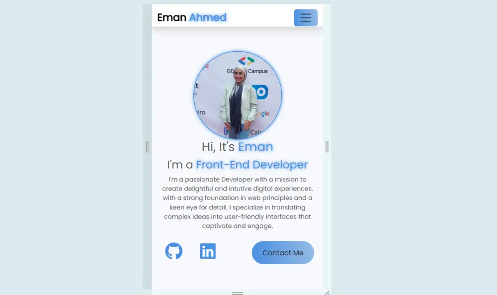 بورتفوليو مهني احترافي متجاوب