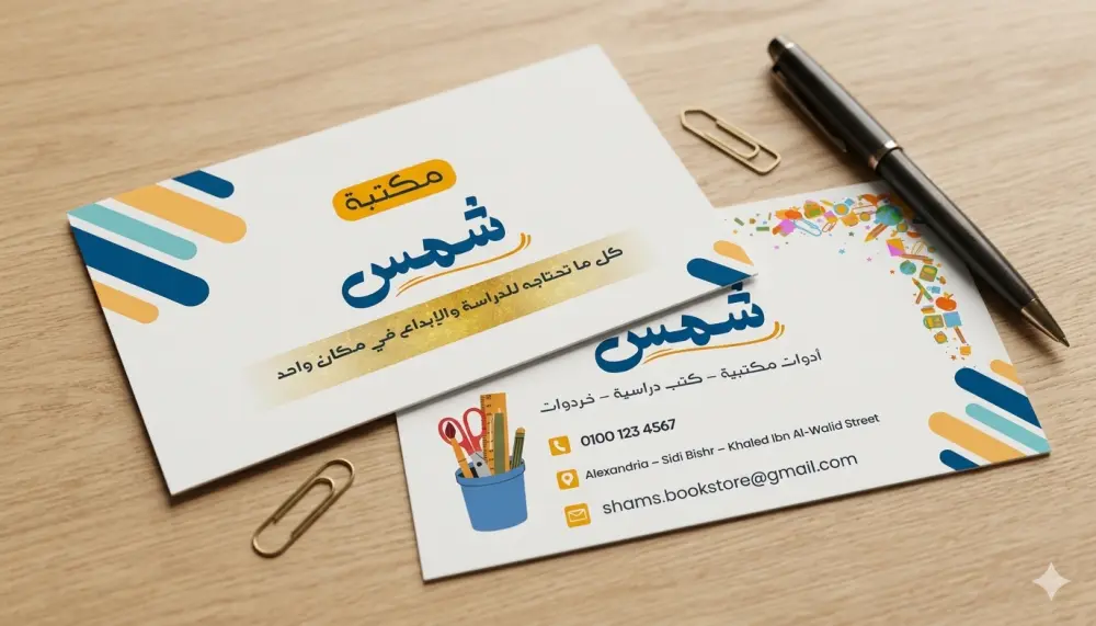 تصميم بطاقة أعمال احترافية تعكس قوة مشروعك وتجذب العملاء