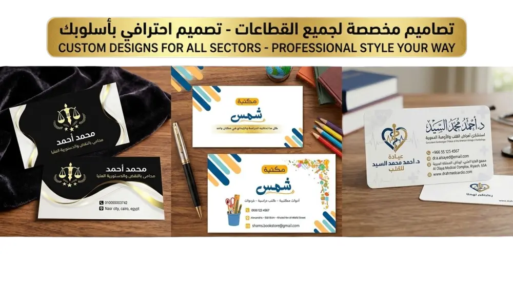 تصميم بطاقة أعمال احترافية تعكس قوة مشروعك وتجذب العملاء