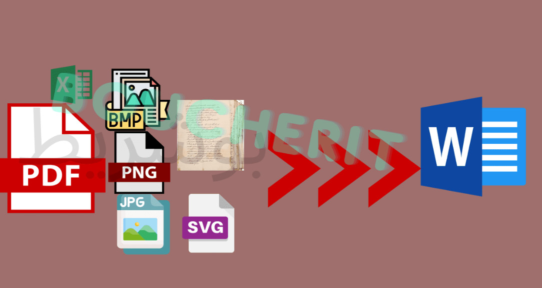 تفريغ محتويات سواء pdf أو مكتوبة بخط اليد إلى وورد Word