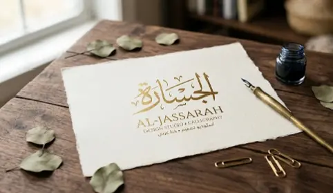 إخراج فني للشعار ليظهر بأجمل صورة