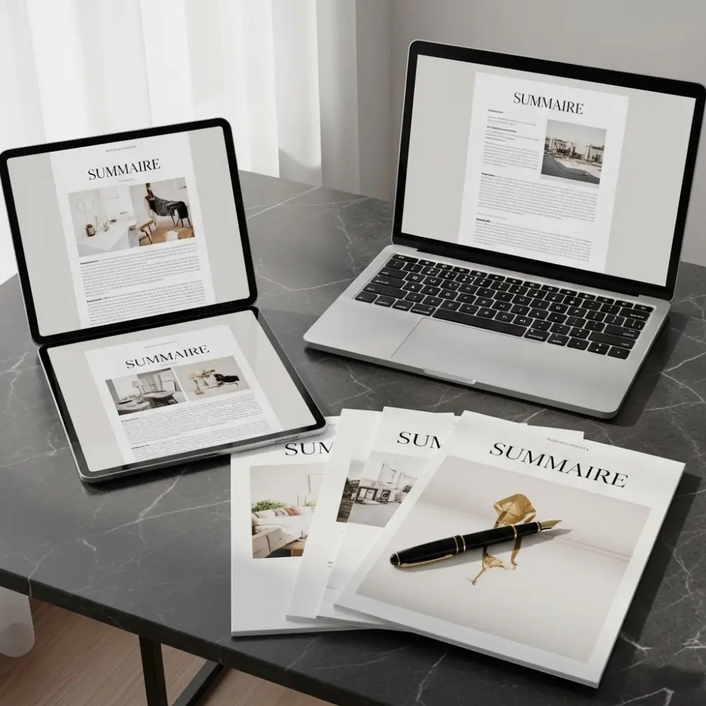 تصميم ملخصات PDF احترافية وفاخرة لمحتواك (مع صور عالية الجودة)