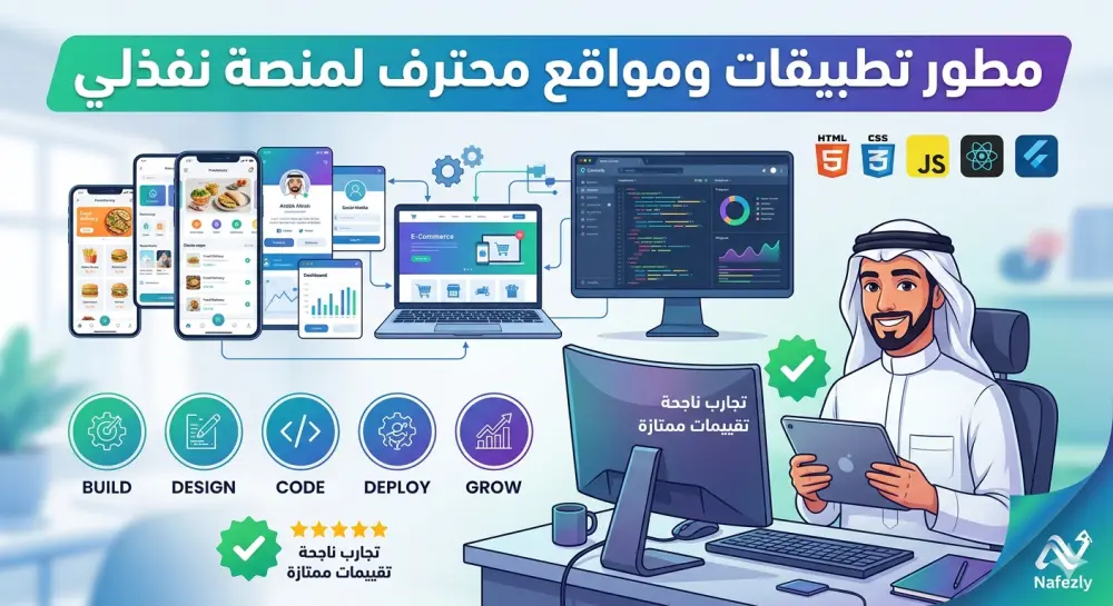 انشأ أو تطوير تطبيقات أو مواقع