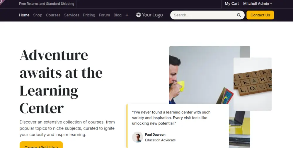 إنشاء موقع إلكتروني احترافي