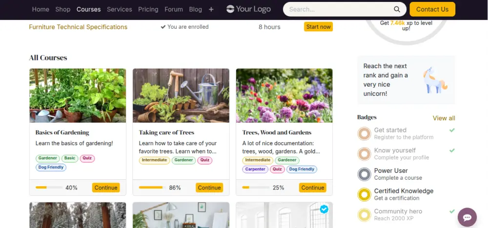 خدمة إنشاء موقع تعليمي (E-learning Website)
