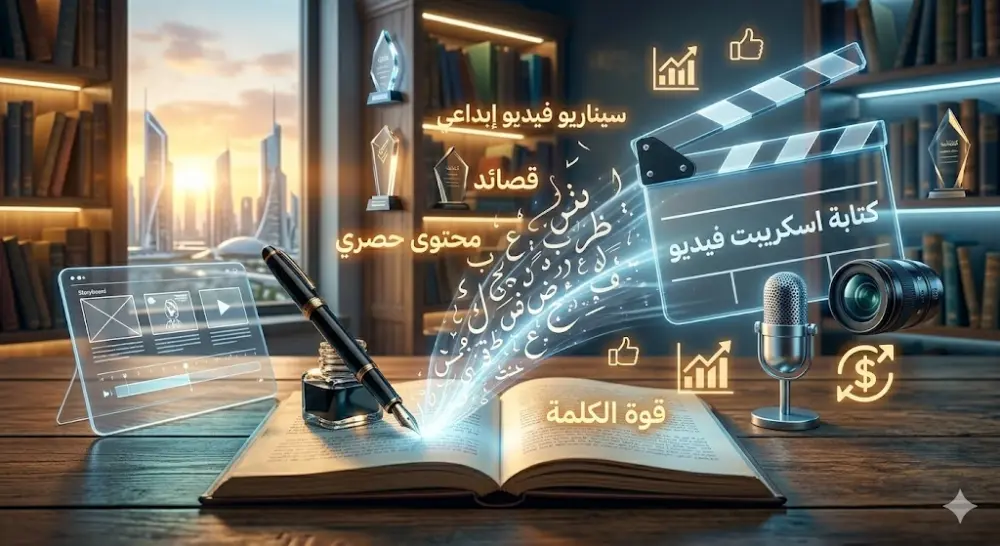 كتابة سيناريو إبداعي، قصائد، أو محتوى حصري بأسلوب مؤلف وشاعر محترف.
