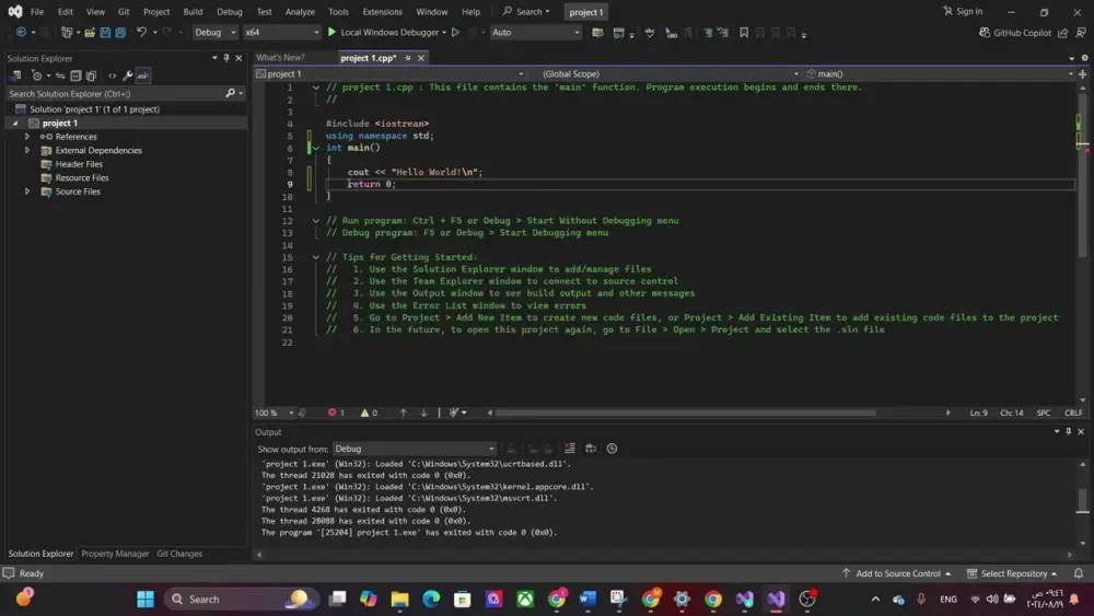 سأقوم بحل مسائل البرمجة بلغة C++ وشرحها بطريقة بسيطة