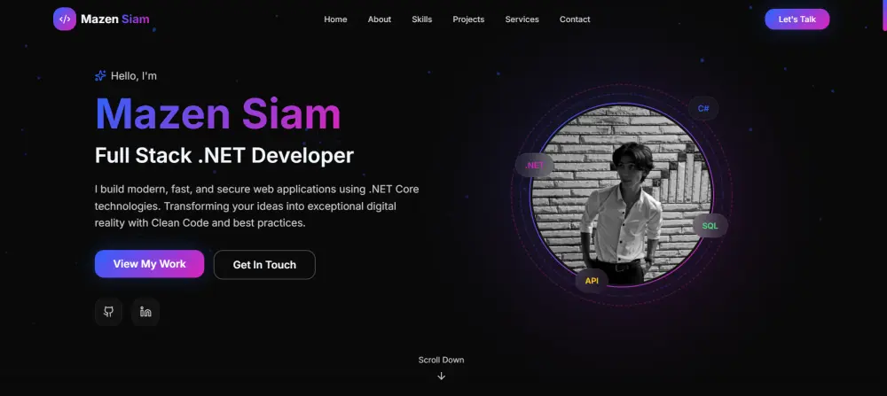 انشاء موقع شخصي (Portfolio)