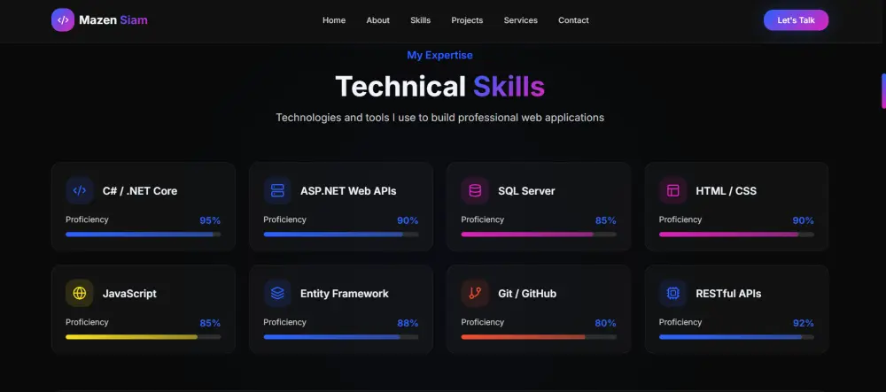 انشاء موقع شخصي (Portfolio)