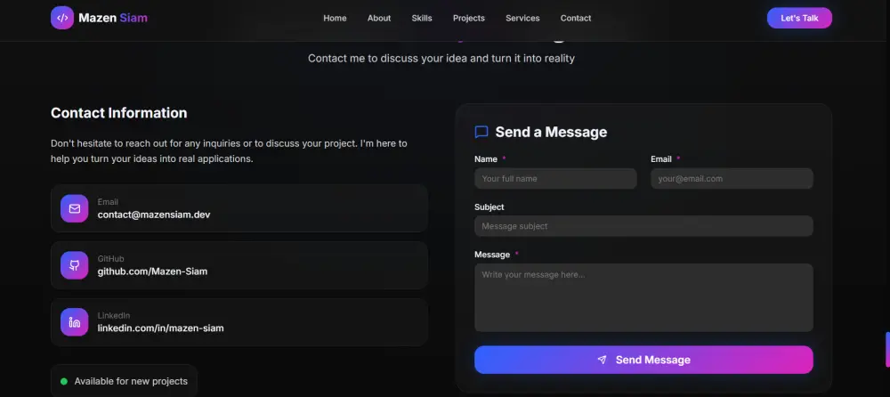 انشاء موقع شخصي (Portfolio)