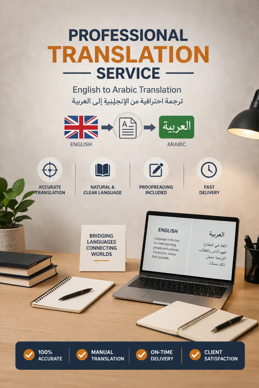 ترجمه نصوص من الانجليزيه الى العربيه والعكس