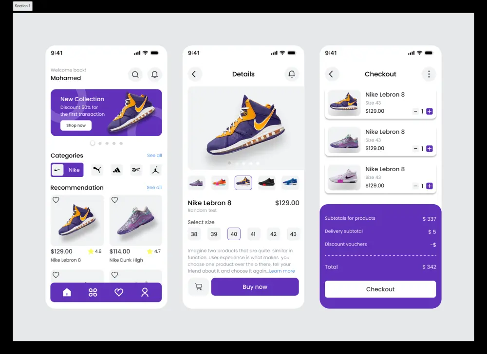 تصميم واجهات وتجربة مستخدم (UI/UX) لتطبيقات الموبايل