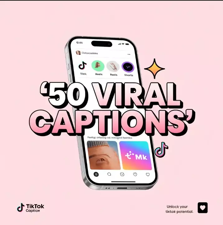 📢 سأكتب لك 50 Caption جذاب واحترافي لفيديوهات TikTok أو Reels ✨