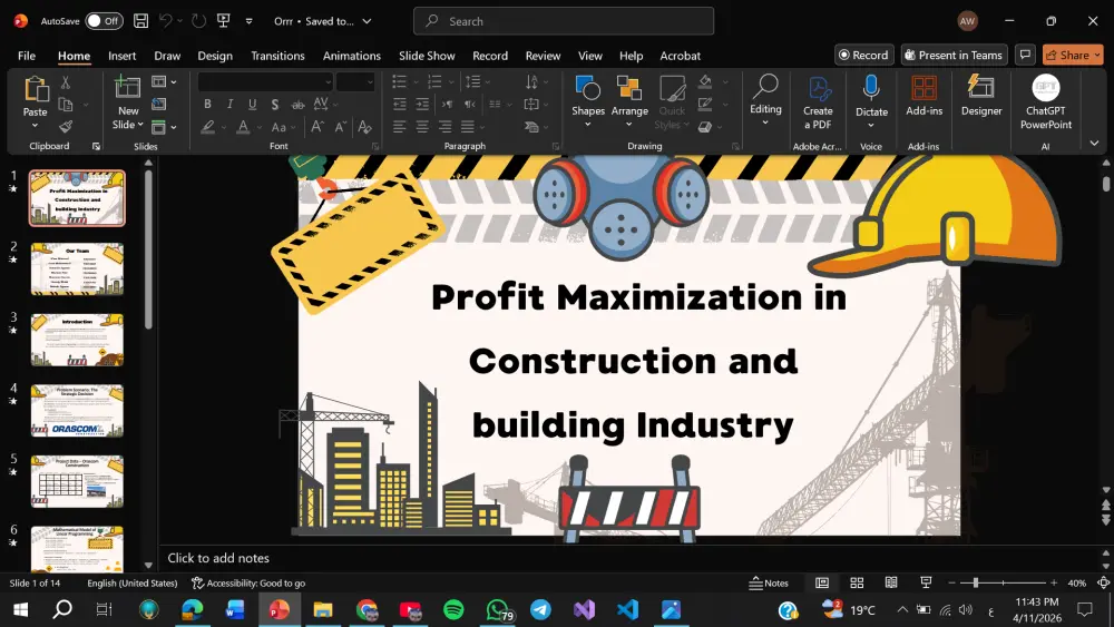 تصميم عرض تقديمي باستخدام PowerPoint