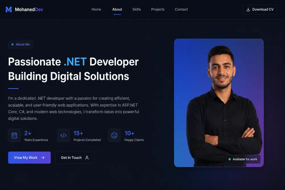 إنشاء Portfolio احترافي يعرض مهاراتك ومشاريعك بأفضل شكل