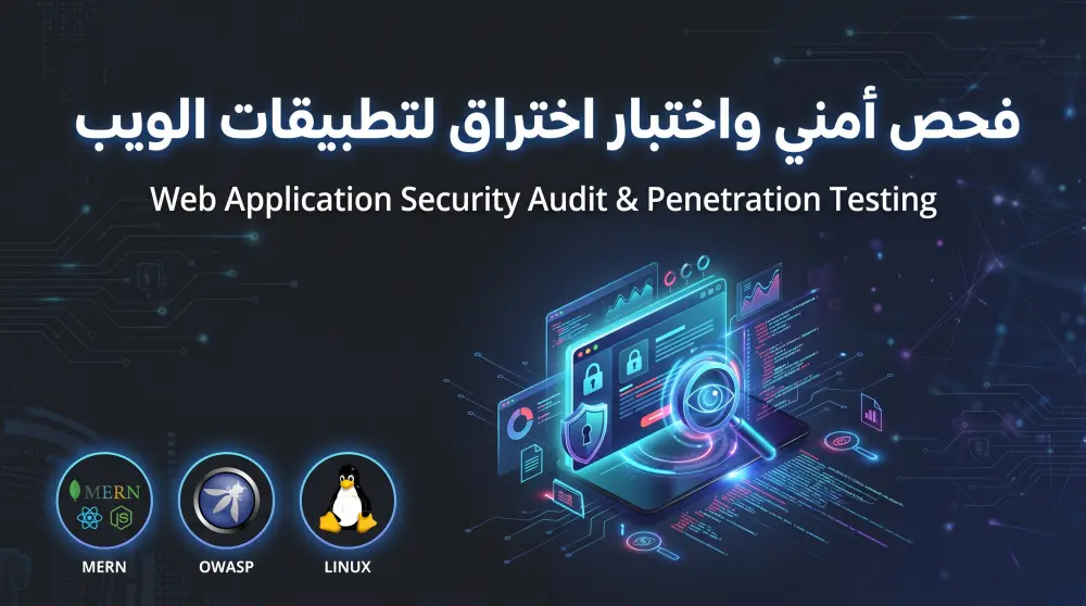 فحص أمني واختبار اختراق احترافي لموقعك أو تطبيق الويب