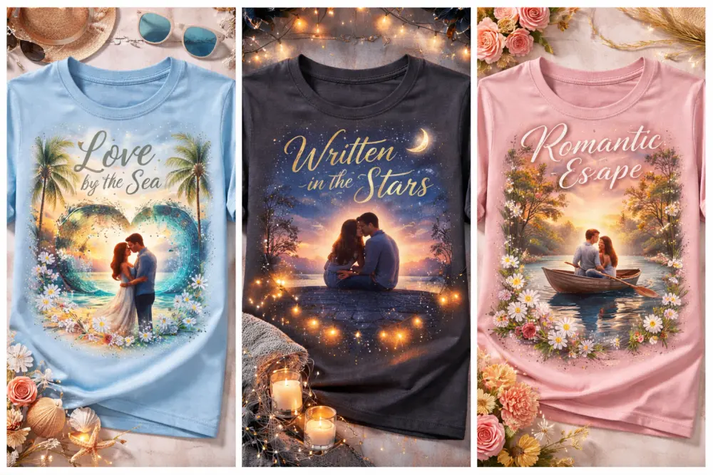 تصميم تيشرتات إبداعية بنظام الفن الرقمي (Digital Art) وجودة عالية